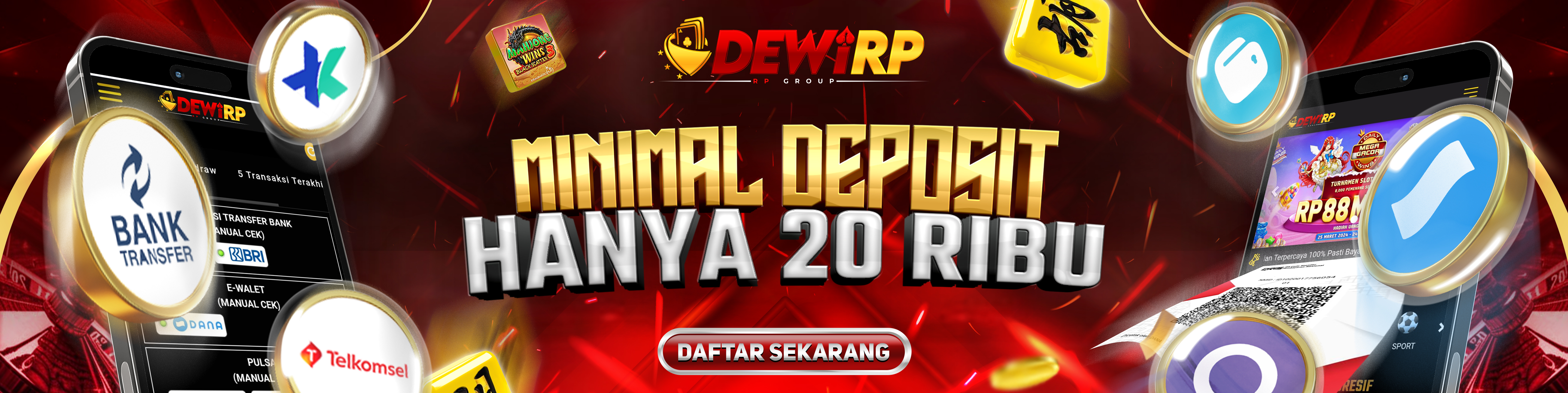 MINIMAL DEPOSIT HANYA 20 RIBU